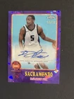 2024 Topps Chrome Sapphire Basketball Purple De'Aaron Fox #73TA-DF