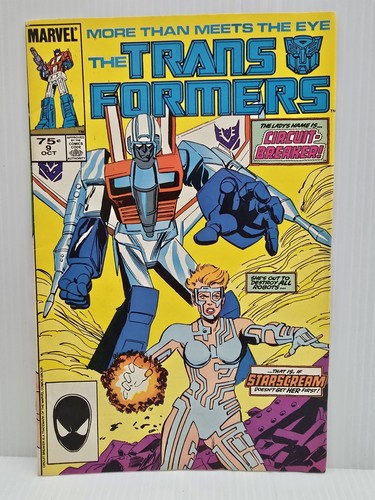 Transformers #9 1st Appearance of Circuit Breaker Marvel Comics 1985 - Picture 1 of 2