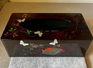 Nakatani Brothers Shokai Yamanaka Lacquerware Slim Tissue Box