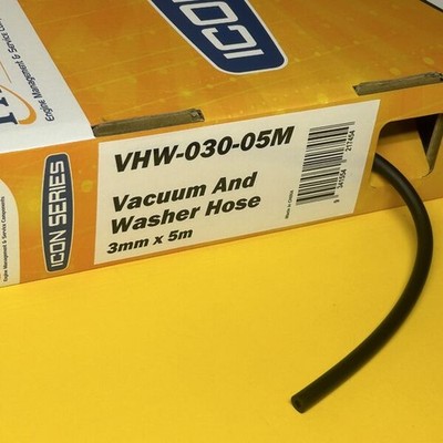 Icon VHW-030-05M 3.0mm Washer, vacuum, emission hose x 5m Rubber