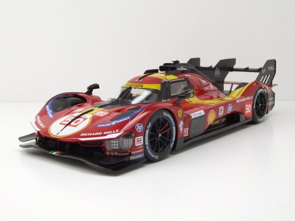 Ferrari 499P #50 24H Le Mans 2025 Fuoco Molina Nielsen Modellauto 1:18 Bburago-image