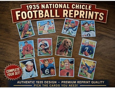 1935 National Chicle Reprints Complete your set