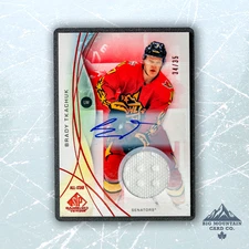 2024-25 SP Game Used BRADY TKACHUK All Star Red Jersey Auto # /35 H123 Ottawa