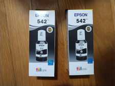 2030 GENUINE LOT EPSON 542 BLACK INK BOTTLES ECOTANK ET-5150-16600 WF ST-C5000