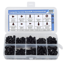 400PCS Computer Screws Motherboard Standoffs Assortment Kit for Universal Mother