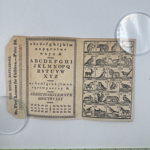 The Royal Battledore, Or, First Lessons for Children Boston Public Library #119 - Picture 4 of 11