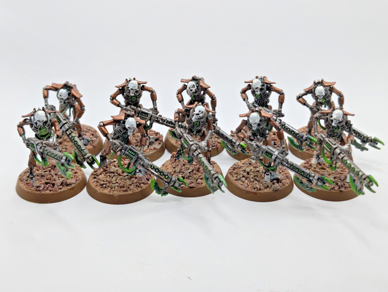 Warhammer 40k Necrons Warriors Battle Ready Painted Games Workshop GW 40 k