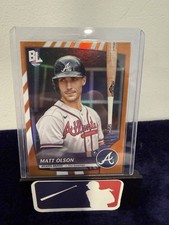 2023 Topps Big League - Uncommon Rainbow Foil Matt Olson #245 Electric Orange