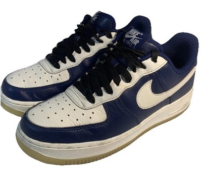 Nike Air Force 1 Men s 6.5 low Top blue/white Ct7578-994 Repaired Heel SEE PHOTO