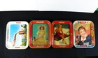 [4] VINTAGE COCA-COLA METAL SERVING TRAY COLLECTIBLES LOT - L@@K!!!