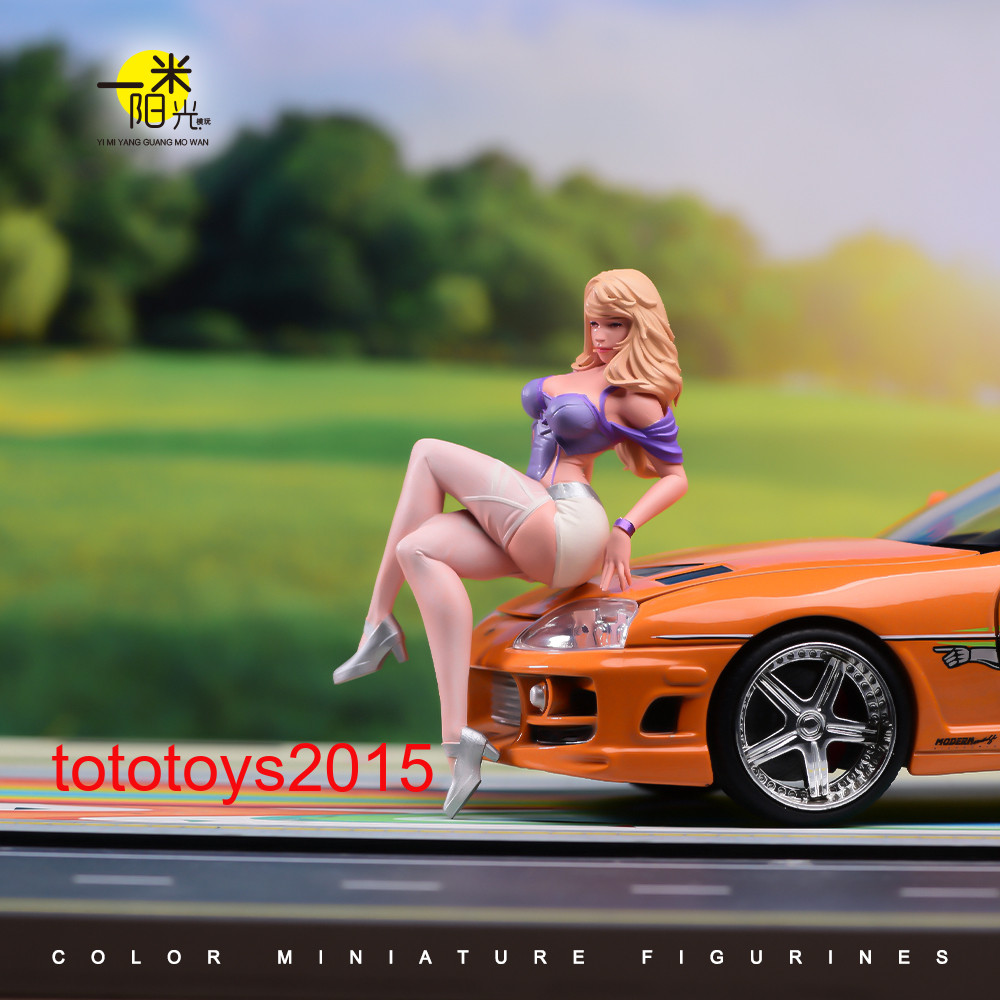 1/87 1/64 1/43 1/24 1/18 Sexy Sitting Beauty Girl Scene Miniture Figure Doll Toy