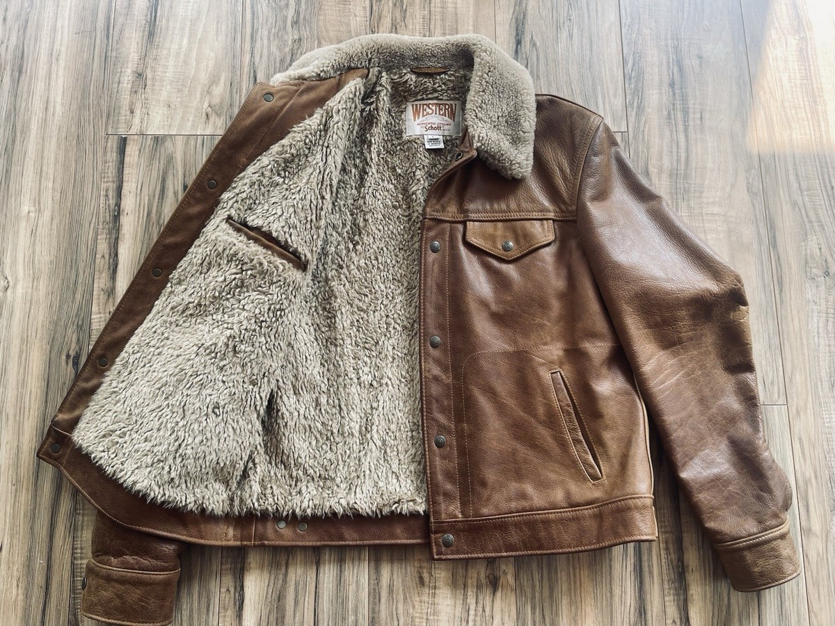 Schott Western Trucker 545 Sycamore Large