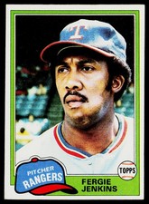 1981 Topps SET-BREAK #158 Fergie Jenkins EX or Better, (HUCK'S)
