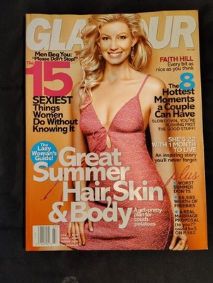Glamour Magazine July 2003 Faith Hill 15 Sexiest Things Women Do W/O Knowing It