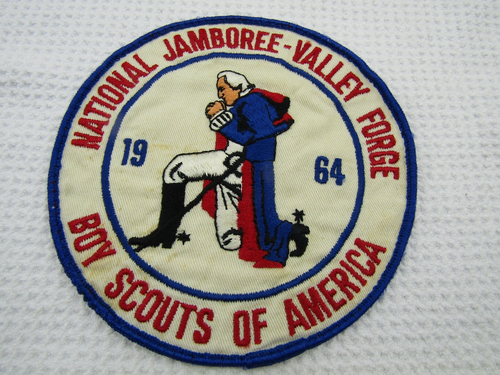 Vintage 1964 National Jamboree Valley Forge Boy Scout Large Jacket Patch - Picture 3 of 3