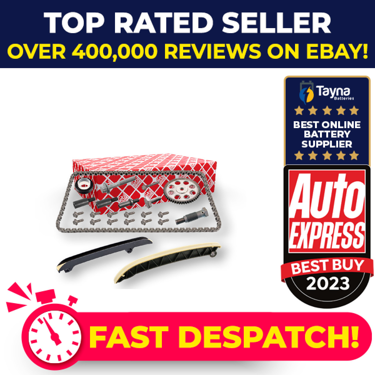 Timing Chain Kit fits VW CADDY Mk3 1.2 10 to 11 03F109158B 03F109158BS3 Febi New