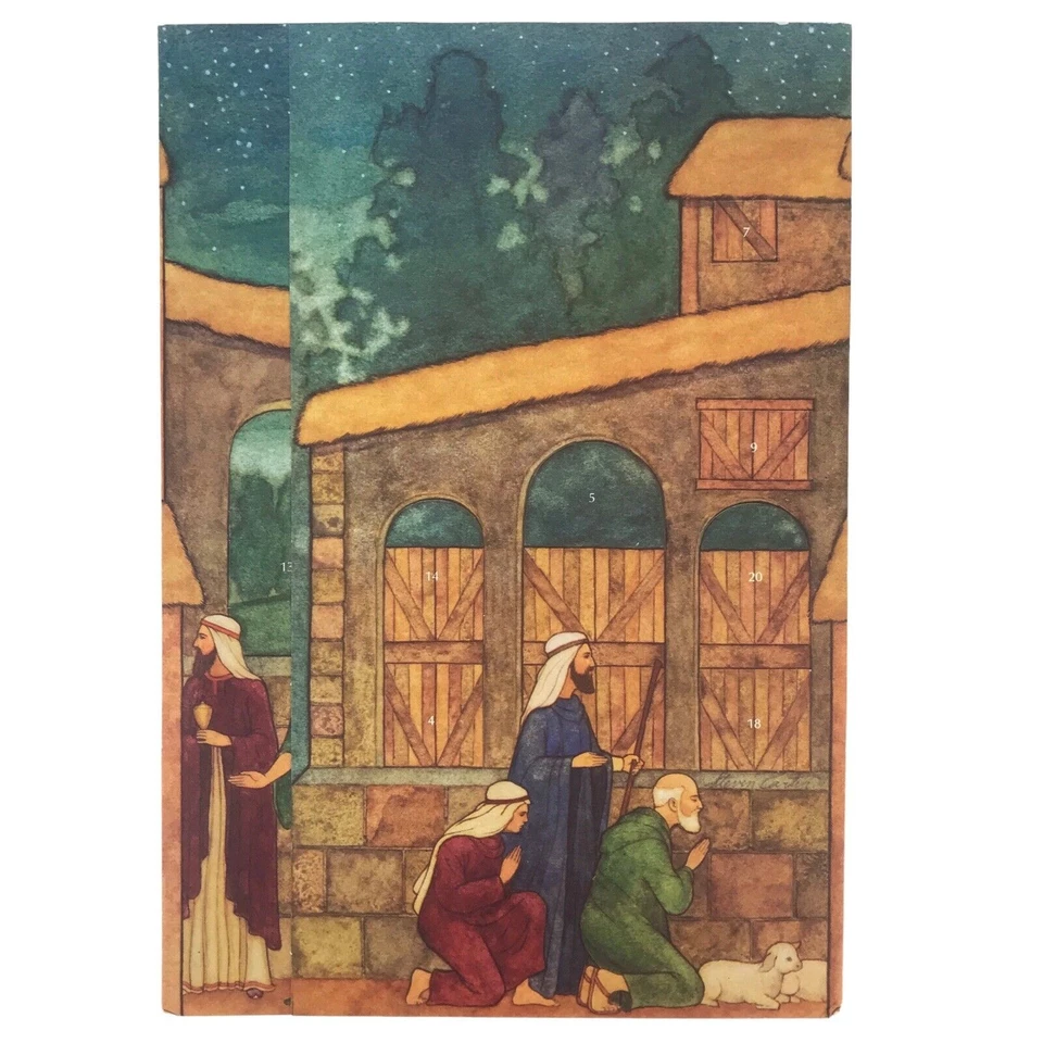 Hallmark Story Of The Nativity First Christmas Cardstock Lift-Up Advent Calendar - Image 3 of 4