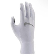 Nike Gloves Women's XS White Black Stretch Fleece Dri-Fit Activewear DSGL229