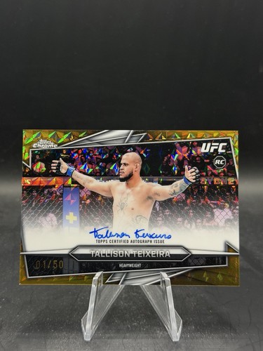 2026 Topps Chrome UFC Tallison Teixeira RC Gold Geometric Auto /50 #BAV-TT