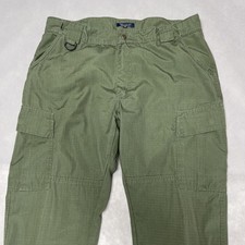 5.11 Tactical Series Pants Mens Size 38x30 Green Outdoors Cargo Trousers