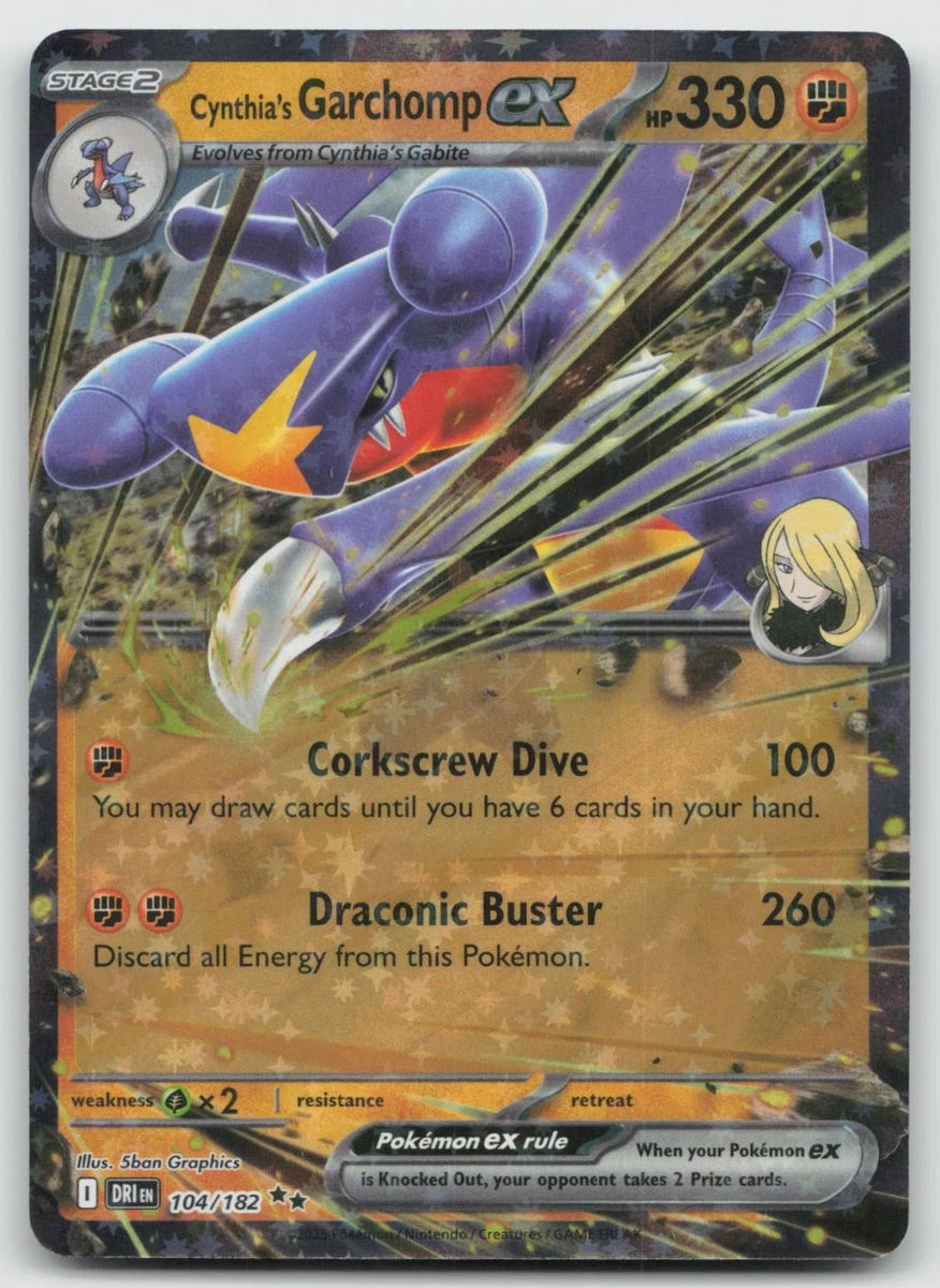 pokemon garchomp ex card Cynthia's Garchomp Ex Pokémon TCG Cards for sale