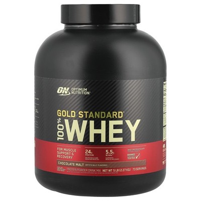 Gold Standard  100% Whey, Chocolate Malt, 5 lb (2.27 kg)