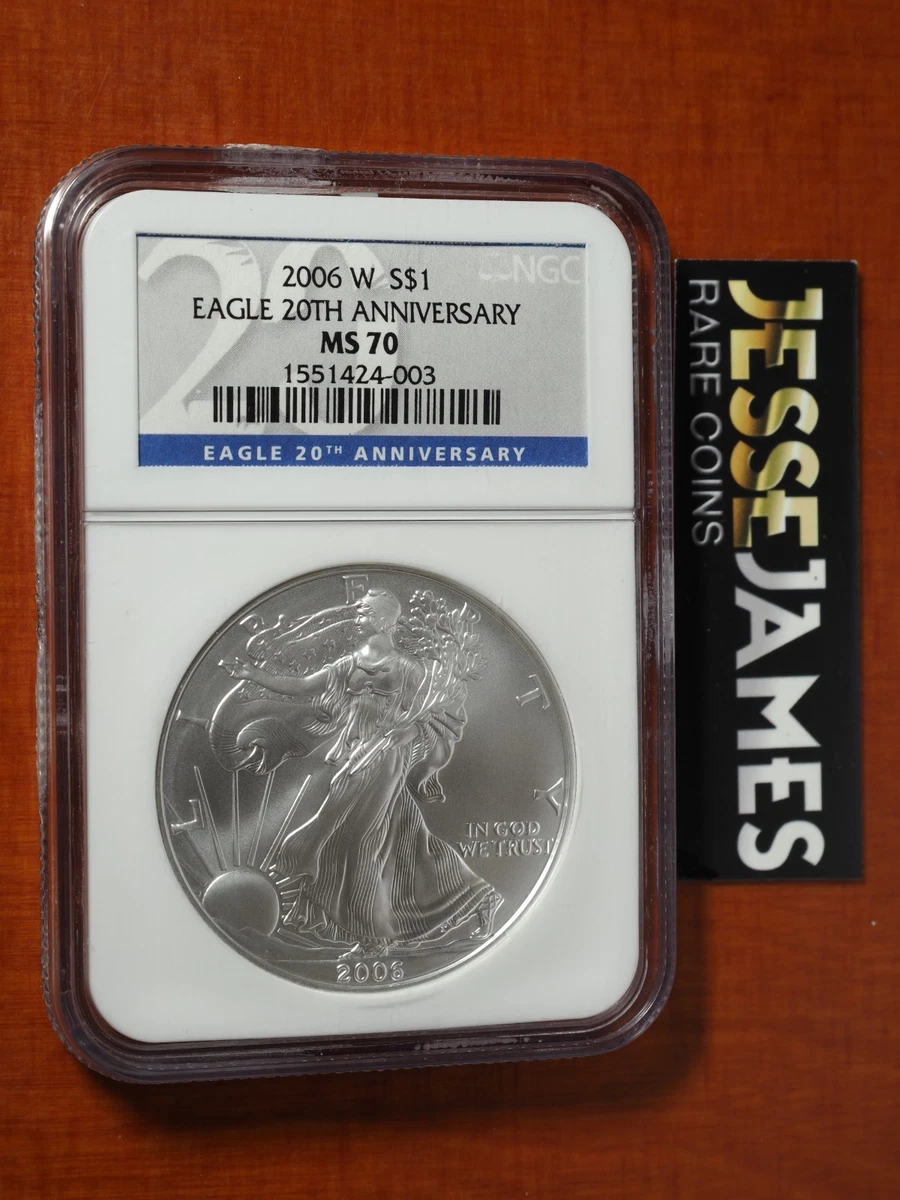 2006 20th Anniversary Silver Eagle Ms70 for sale | eBay