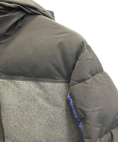Zara Puffer Jacket Men's Size L Black/Blue Excellent image 4