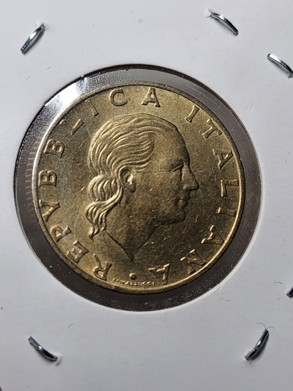 MONETA 200 LIRE 1992 REPUBBLICA ITALYGENOVA ESPOSIZIONE FILATELIA Uncirculated 