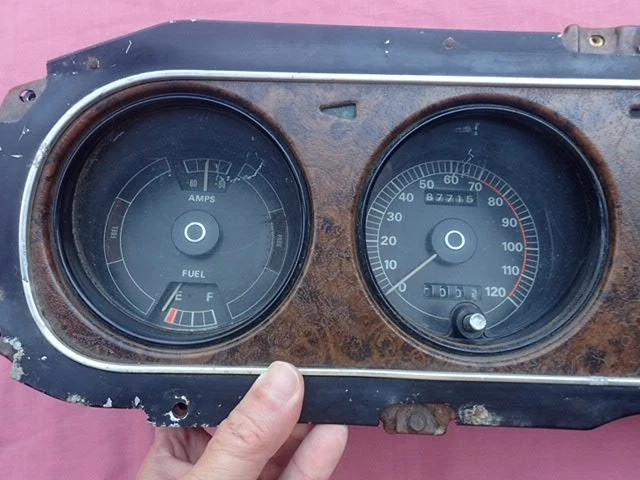 Cuadro de instrumentos Mercury Cougar XR7 1969-70 tablero con tacómetro, ¡bonito! medidores Foto 2 de 4