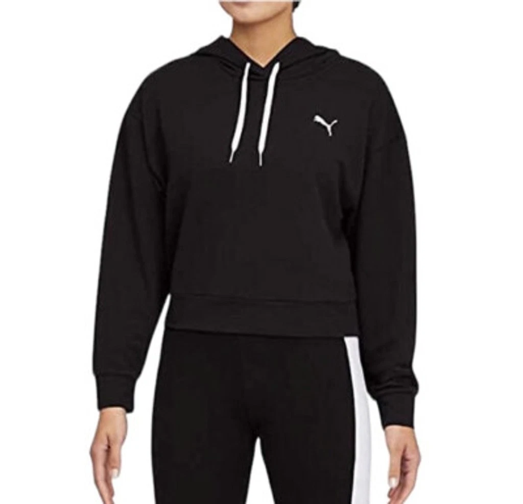 PUMA Black “Keeps You Dry” Hoodie XL with White Drawstrings NWT