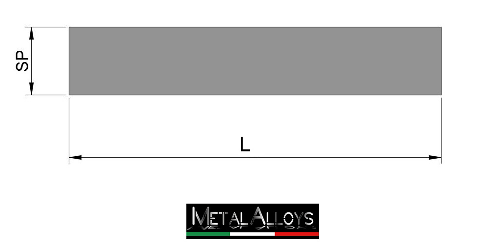 Barra In Alluminio Anticorodal 6082 - 60x10x1000mm, Per Fai Da Te E Lavorazioni Meccaniche