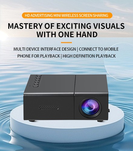 Mini Portable YG300 Multimedia Projector Full HD 1080P Home Cinema Movie Theater - Picture 19 of 22