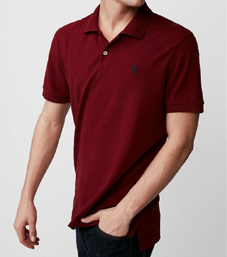 Dark red polo shirt 2025