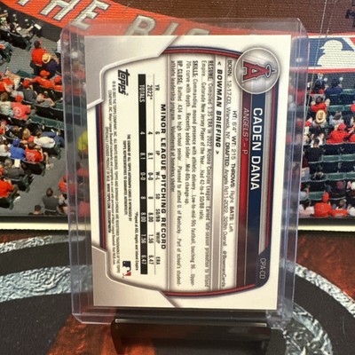 Caden Dana 2023 Bowman Chrome 1st AUTO AUTOGRAPH ROOKIE 1ST ANGELS 