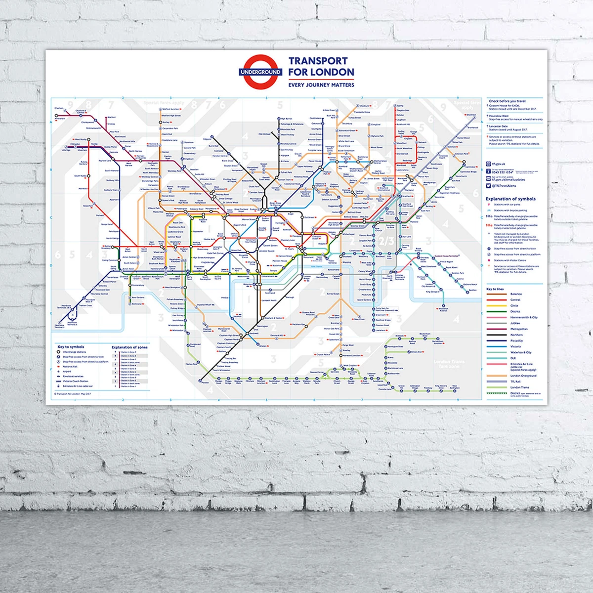 London Tube Map Zones