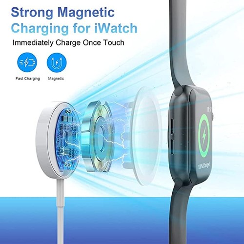 4 in 1 iPhone iWatch USB TYP-C für Apple Watch Ladegerät Magnet Ladekabel - Bild 5 von 12