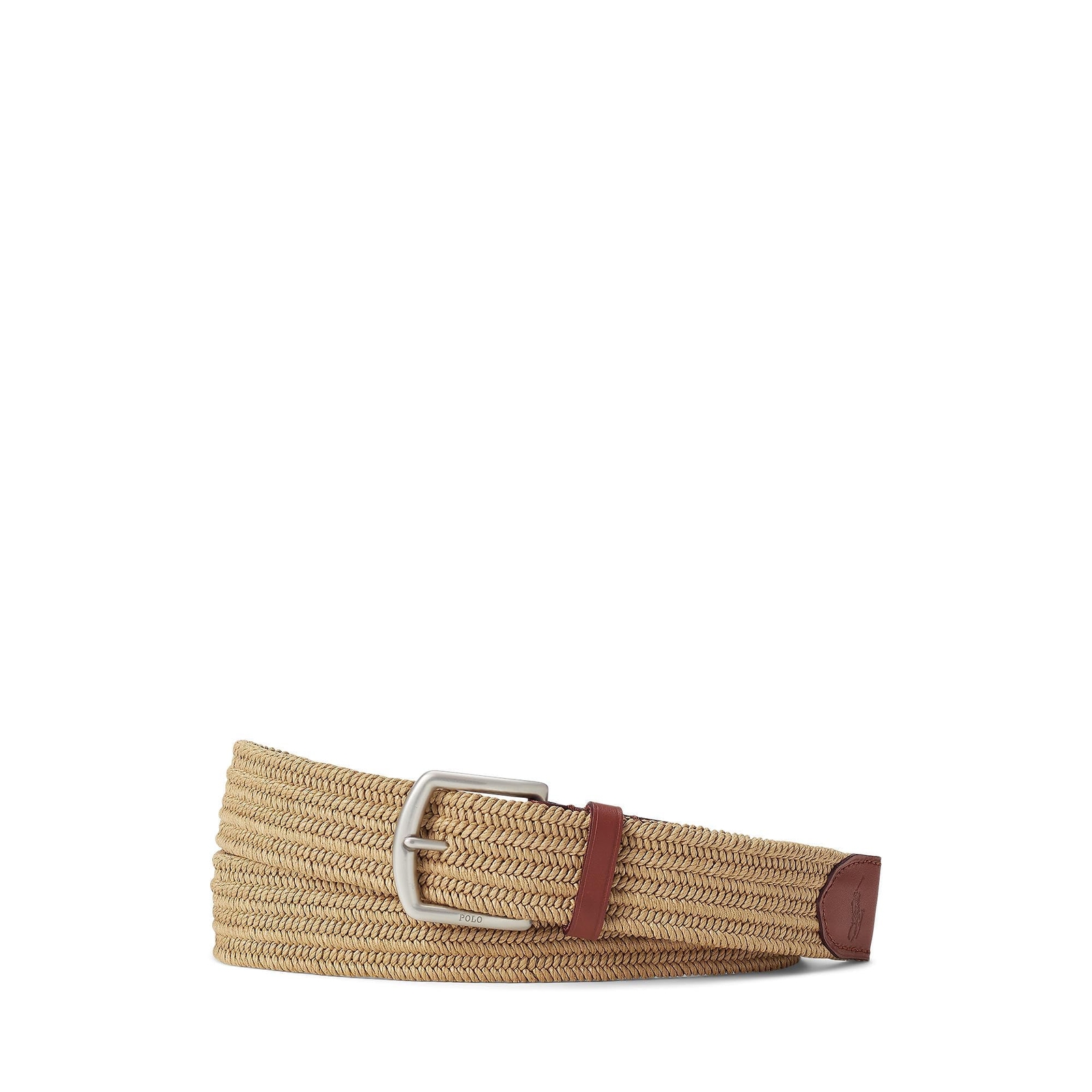 Мужской эластичный пояс POLO RALPH LAUREN с тесьмой длиной 35 мм, коричневый, L