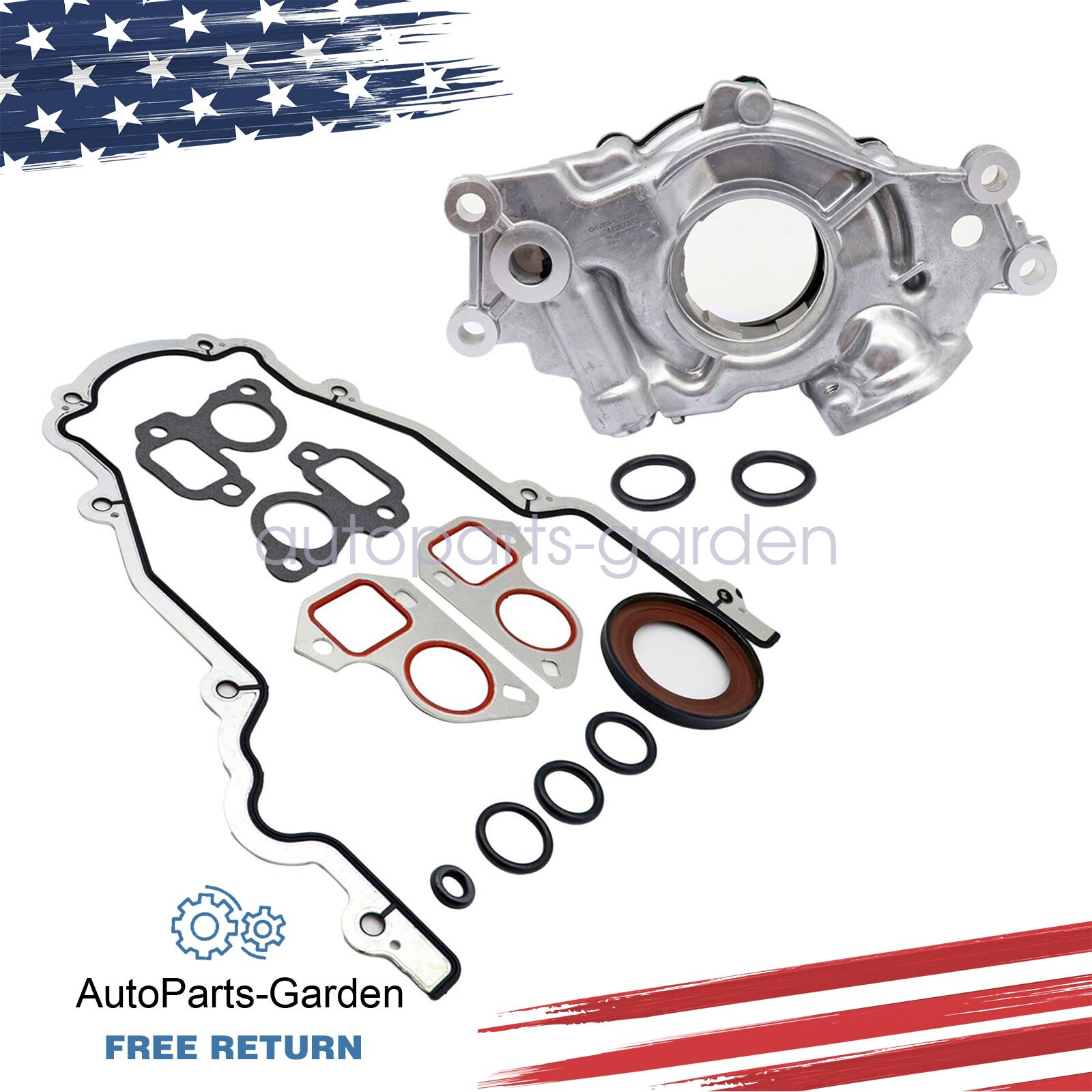 M295HV GM LS High Volume Oil Pump& Cover Gasket Set FOR 4.8L 5.3L 5.7L