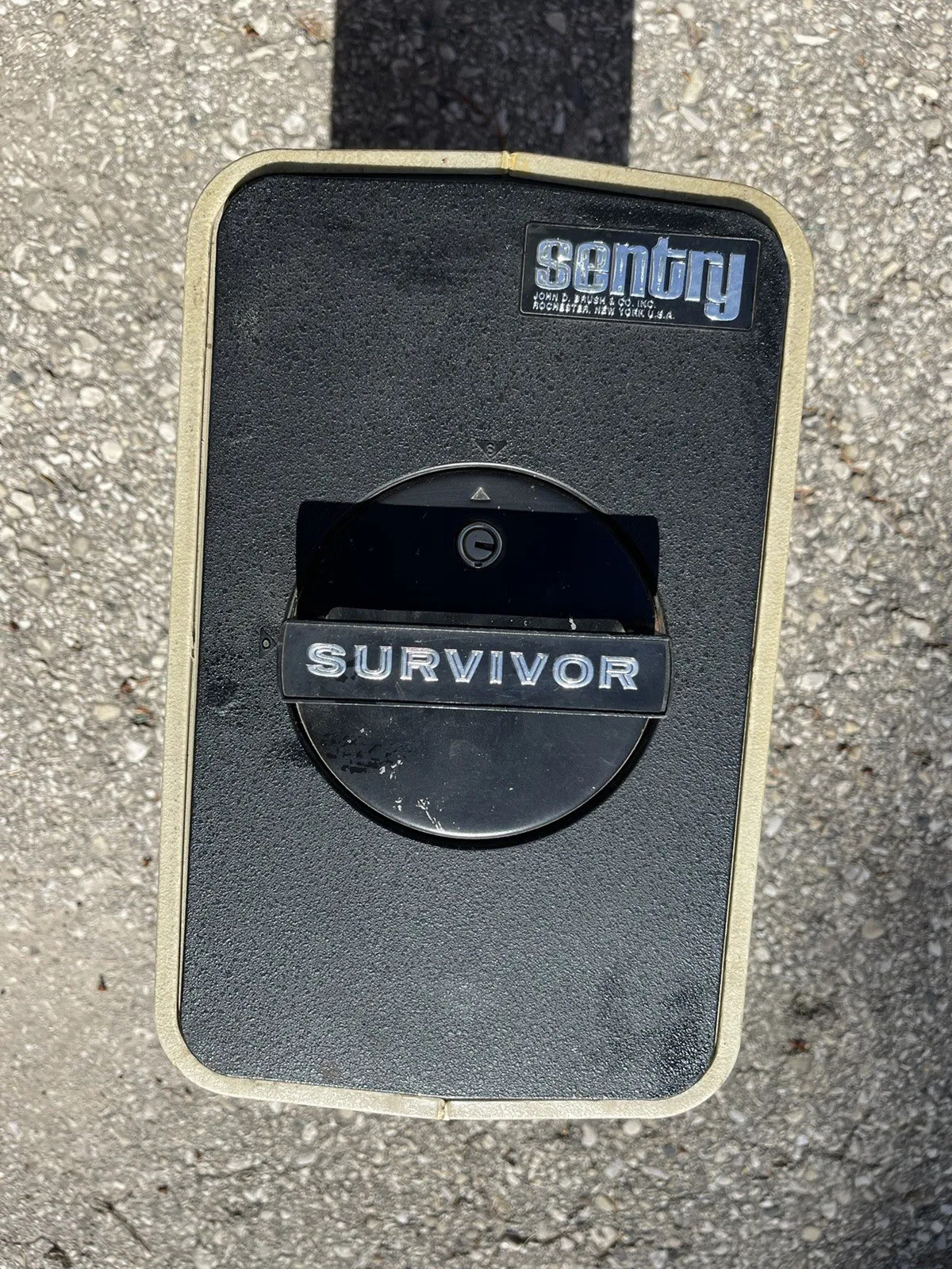 Vintage heavy duty Sentry Survivor FireSafe Deposit Box MID CENTURY eBay