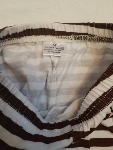 Boutique Fall Halloween Bell Sleeve Top & Leggings Brown striped Sz: M (5) - Picture 4 of 6