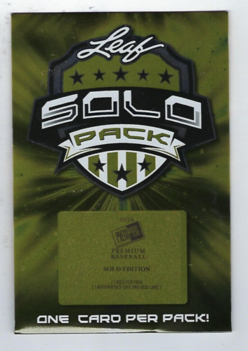 2024 Press Pass Baseball Solo Pack