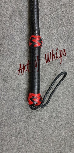 3 Feet Adult Dominant Genuine Leather Flogger Twin Tails Whip Peitsche Bullwhip - Picture 2 of 4