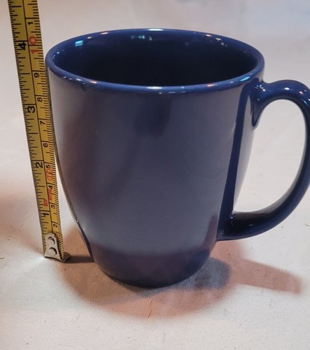Taza vintage de gres Corelle azul oscuro hecha en Tailandia buen reemplazo - Imagen 5 de 5