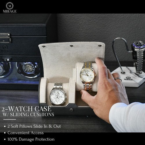 Watch Travel Case Leather Watch Case For Men Travel Watch Roll Case (VARIATIONS) - Picture 287 of 440