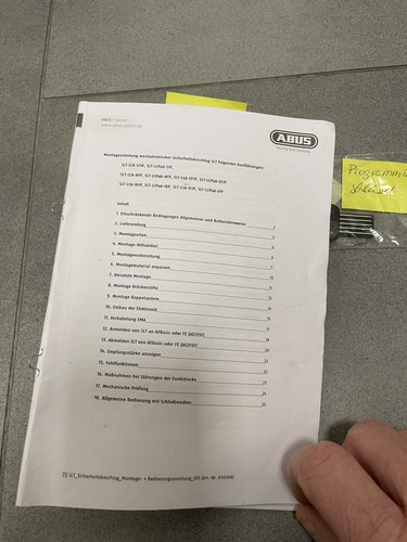 Abus SLT Sicherheitsbeschlag Haustür Türschloss Türgriff Sicherheitsschloss - Bild 6 von 7