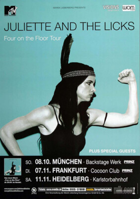 Juliette and the Licks - Got Love To Kill, Tour 2006 | Konzertplakat | Poster