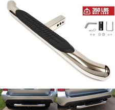 Polished Chrome 36"L Towing Hitch Trailer Tow Hitch Step Bar For 2" Receiver SUV