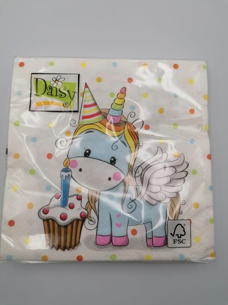 20 Servietten Einhorn Kindergeburtstag Geburtstag Cup Cake Feier Party-image