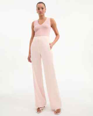Veronica Beard Pink Shell Ronin Wide-Leg Pant Women's 2 NWT
